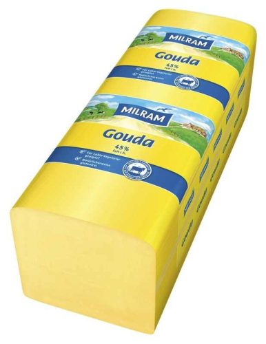 Milram gouda sajt 45% 3kg tömb