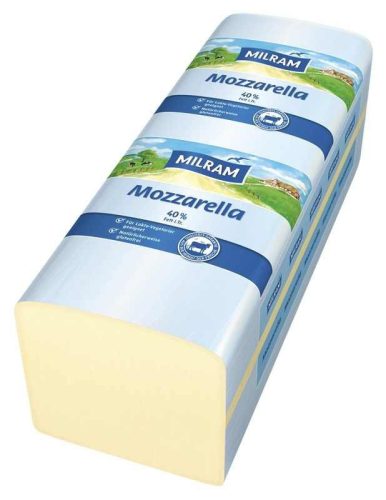 Milram mozzarella sajt 40% 3kg tömb