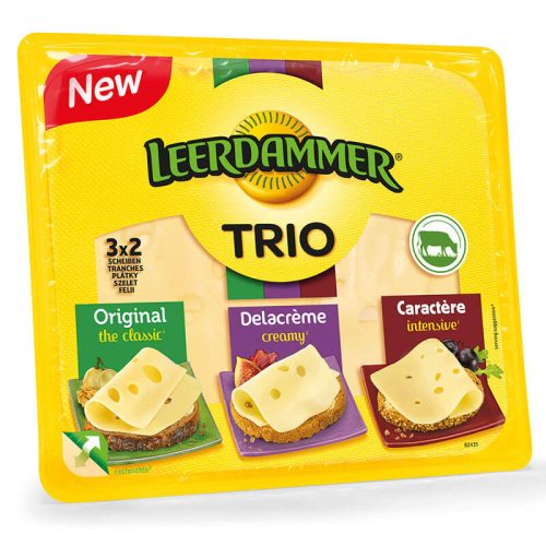 Leerdammer Trio szeletelt sajt 125g