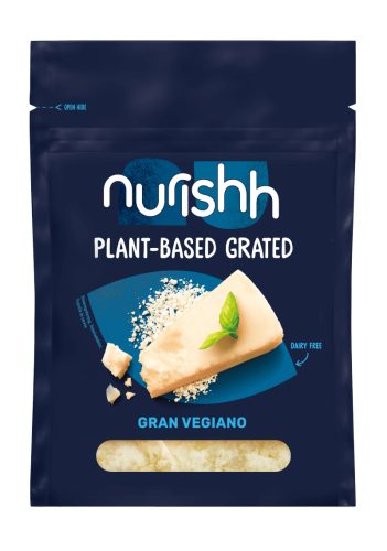 Nurishh vegán sajt alternatíva parmezán ízű reszelt - Gran Vegiano150g
