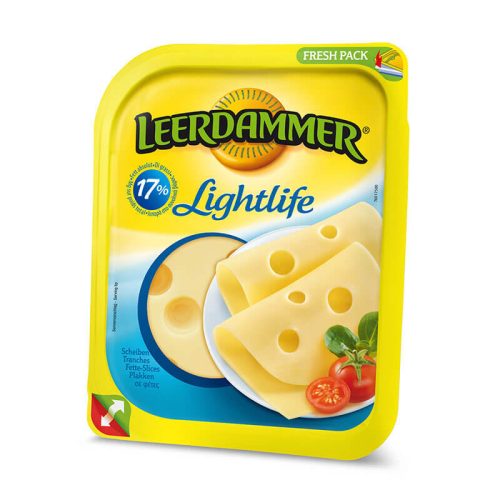 Leerdammer Lightlife szeletelt sajt 30% 100g