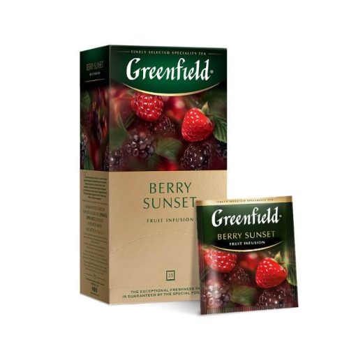 Greenfield Berry Sunset tea filteres 50g
