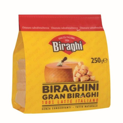 	 Biraghini snack sajt kockák 250g
