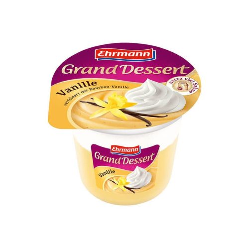 Ehrmann dupla vanília puding habbal Grand Dessert 190g