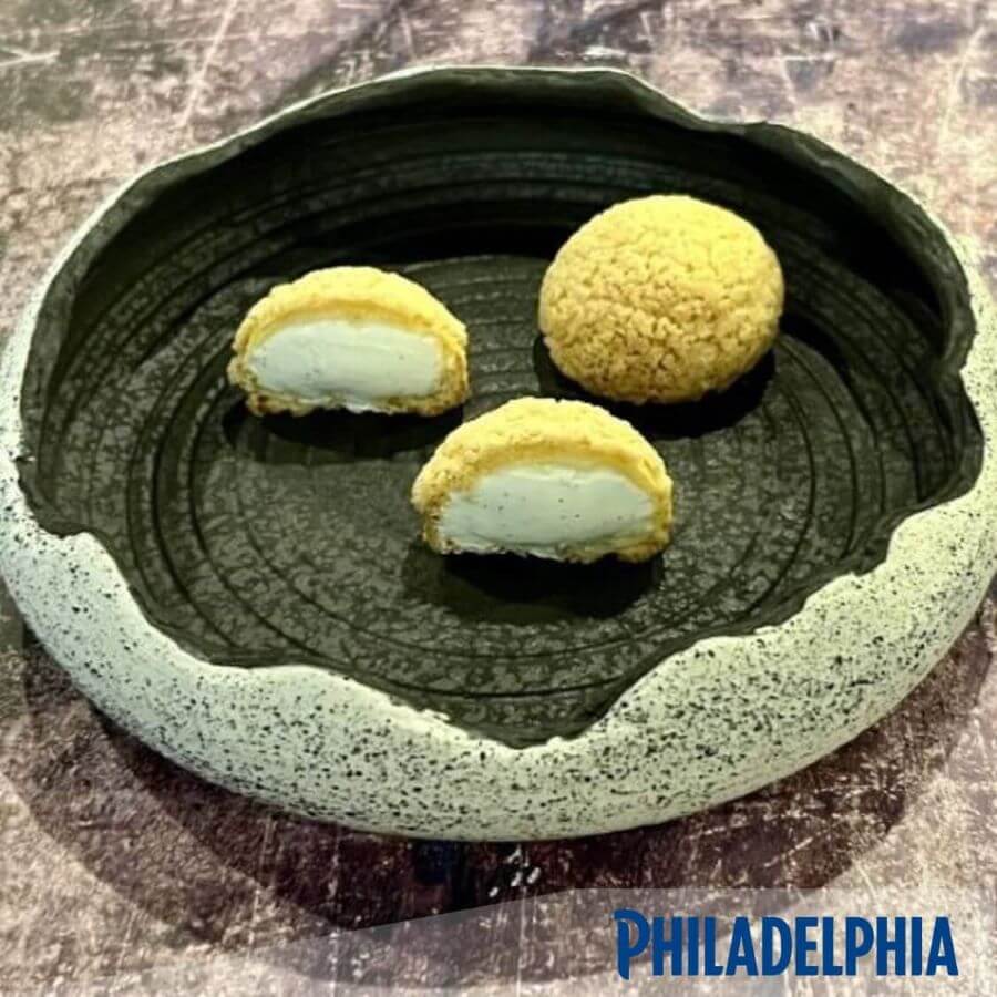Égetett tészta Philadelphia krémsajtos fehércsokis töltelékkel - Enzsöl Balázs receptje