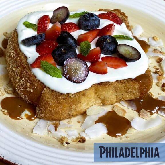 French toast fehércsokis Philadelphia krémsajttal - séf: Segal Viktor