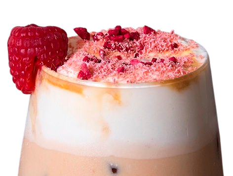 Málnás Caffé Latte desszert Philadelphia krémsajttal Málnás Caffé Latte desszert Philadelphia krémsajtból