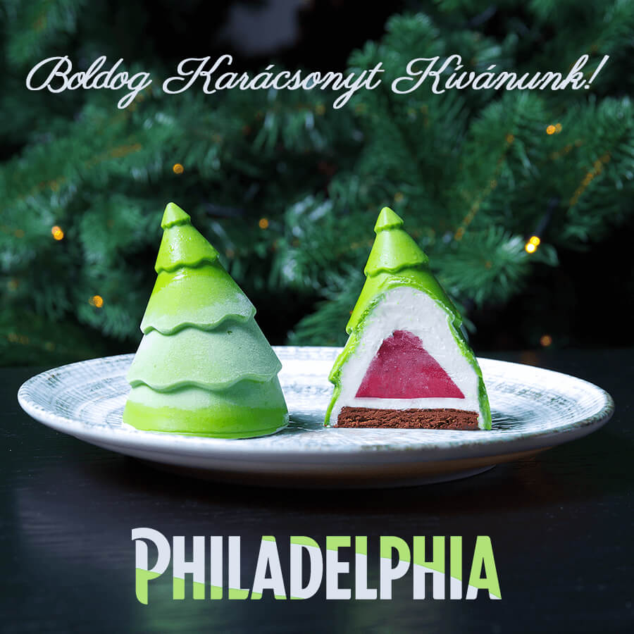 Karácsonyfa desszert Philadelphia krémsajttal - Enzsöl Balázs receptje