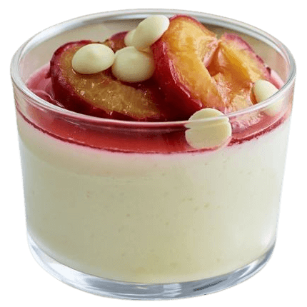 Málnás panna cotta Philadelphia krémsajtból